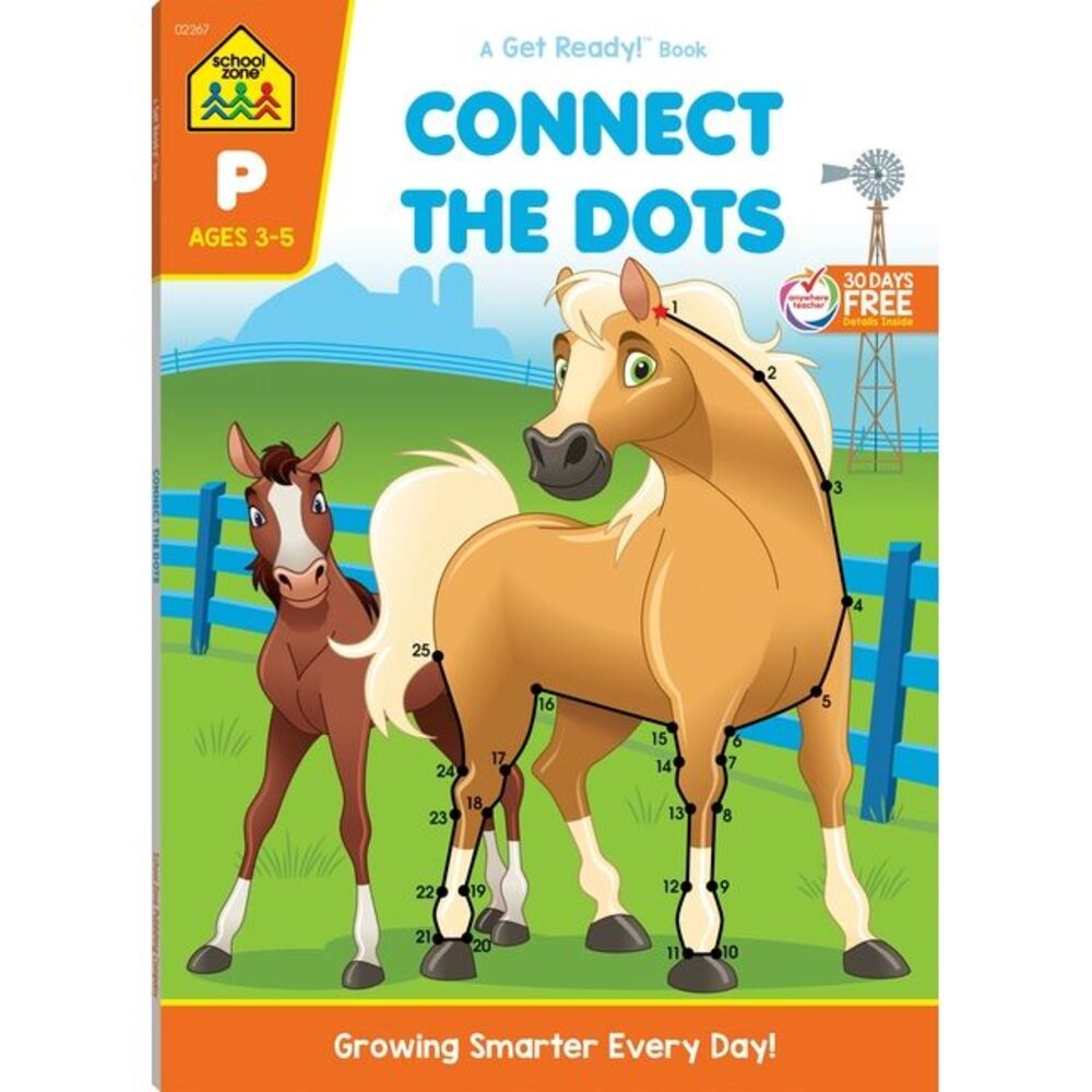 School Zone Connect the Dots Workbook -- School Zone